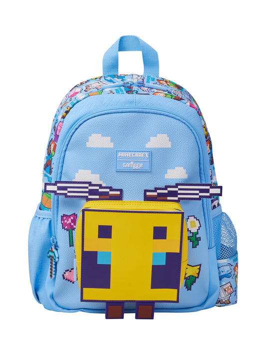 Smiggle Blue Minecraft Junior Character Backpack image 1