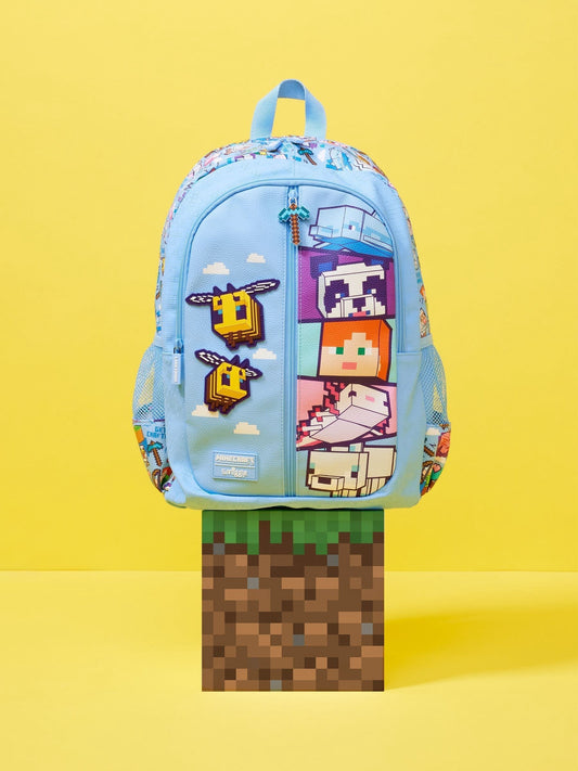 Smiggle Blue Minecraft Classic Backpack image 1