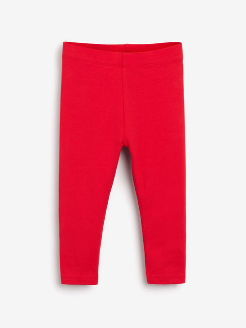 Red Plain Leggings (3mths-7yrs) image 1