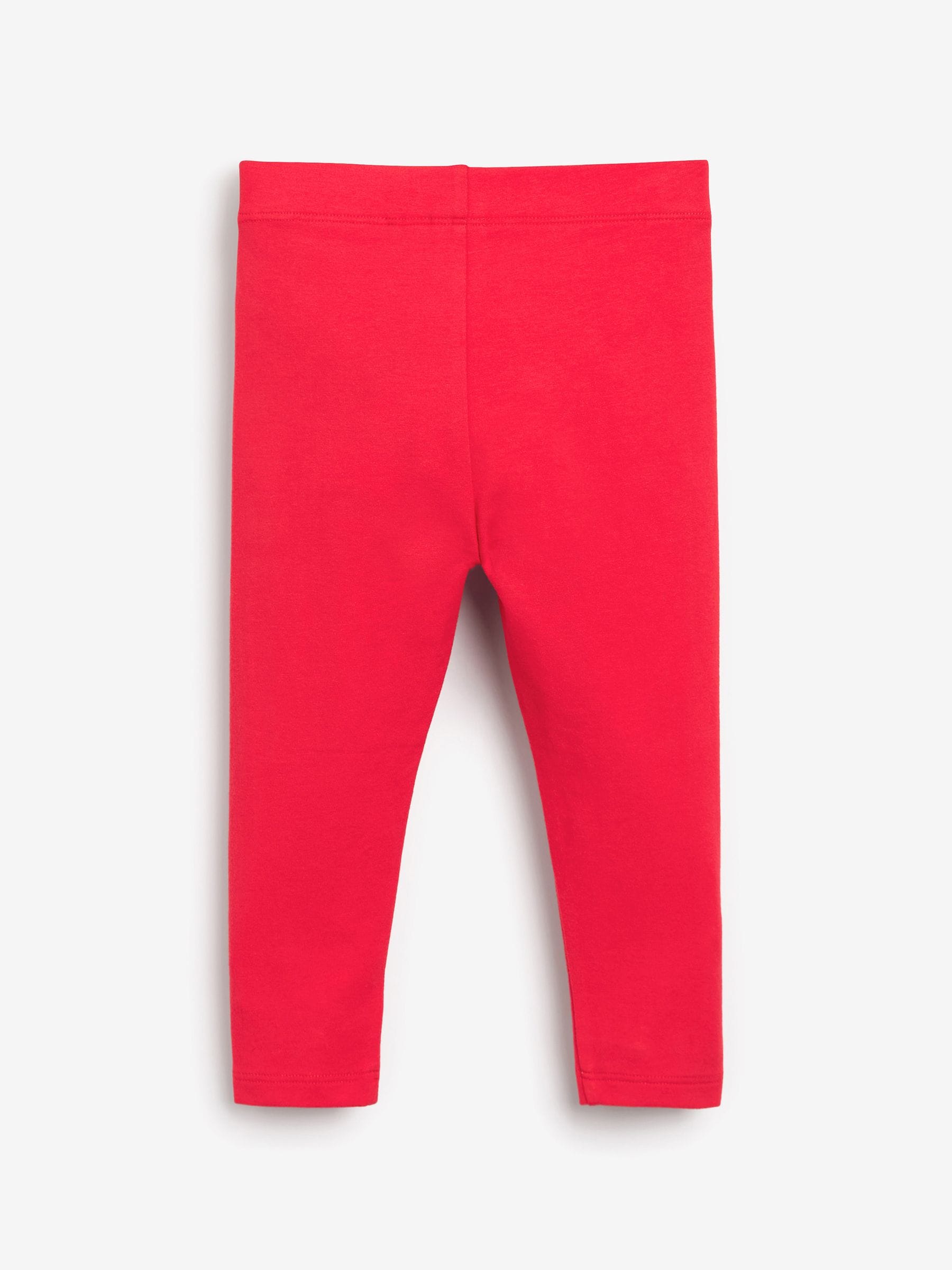Red Plain Leggings (3mths-7yrs) image 2