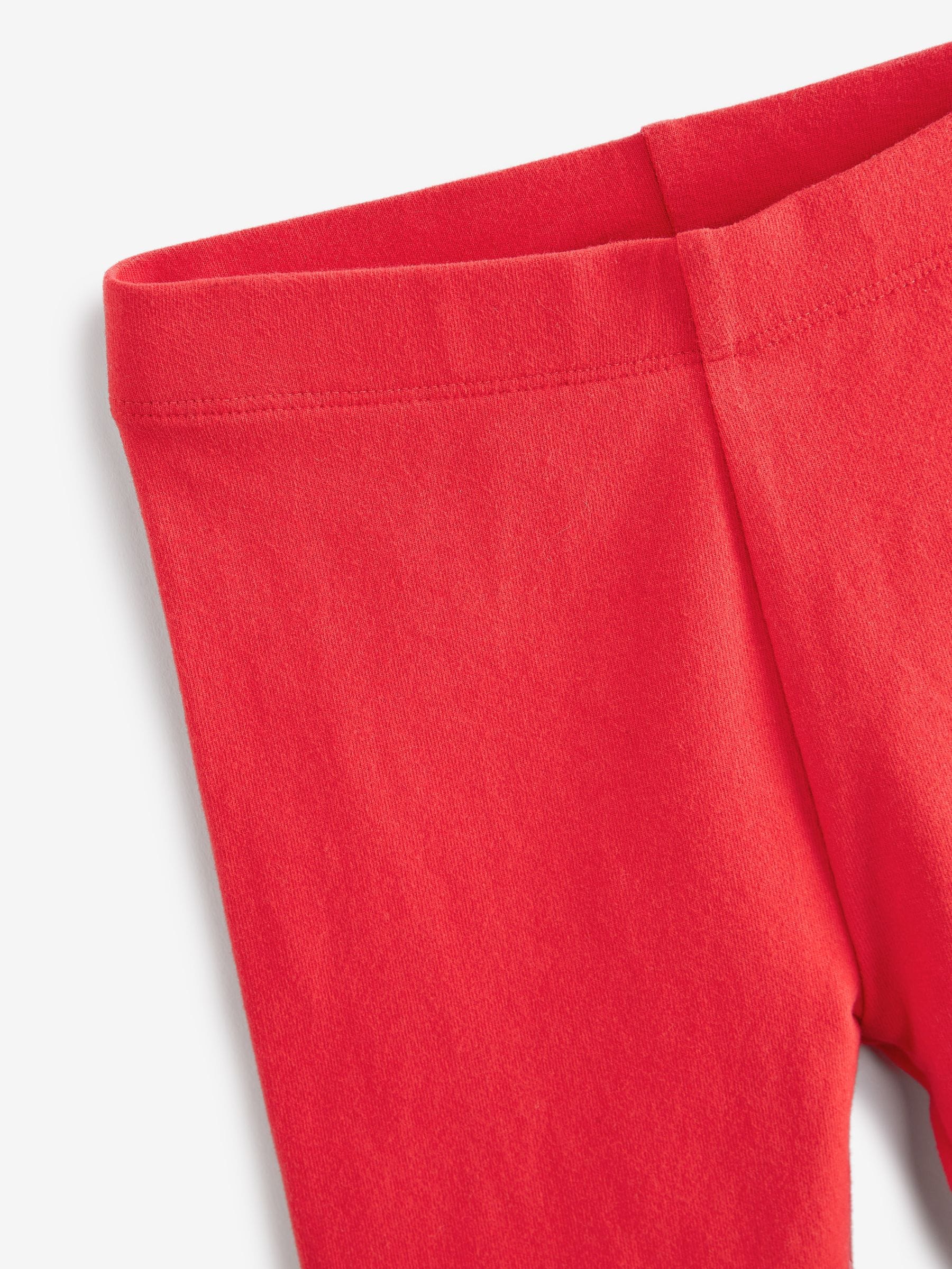 Red Plain Leggings (3mths-7yrs) image 3
