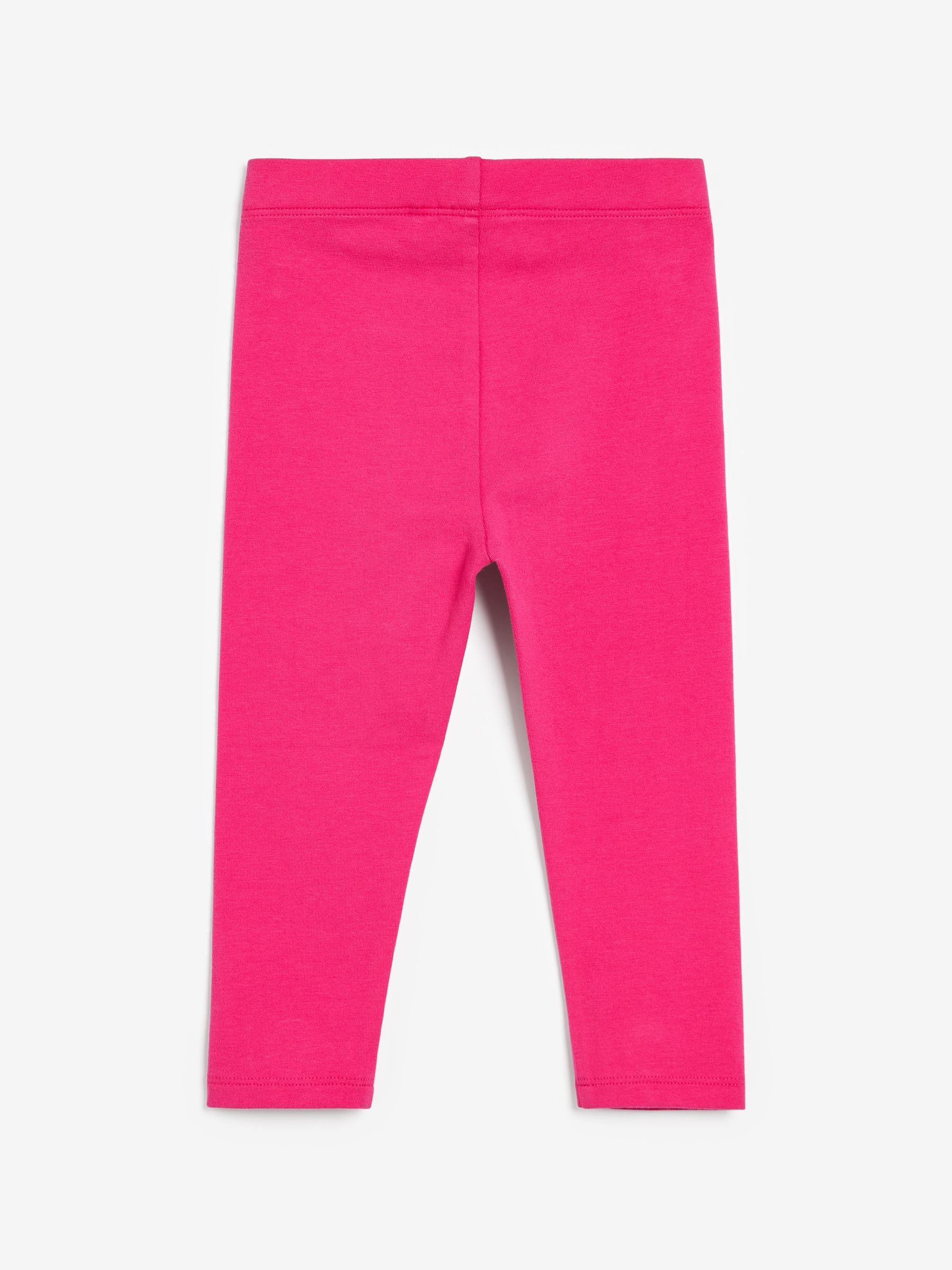 Bright Pink Plain Leggings (3mths-7yrs) image 2