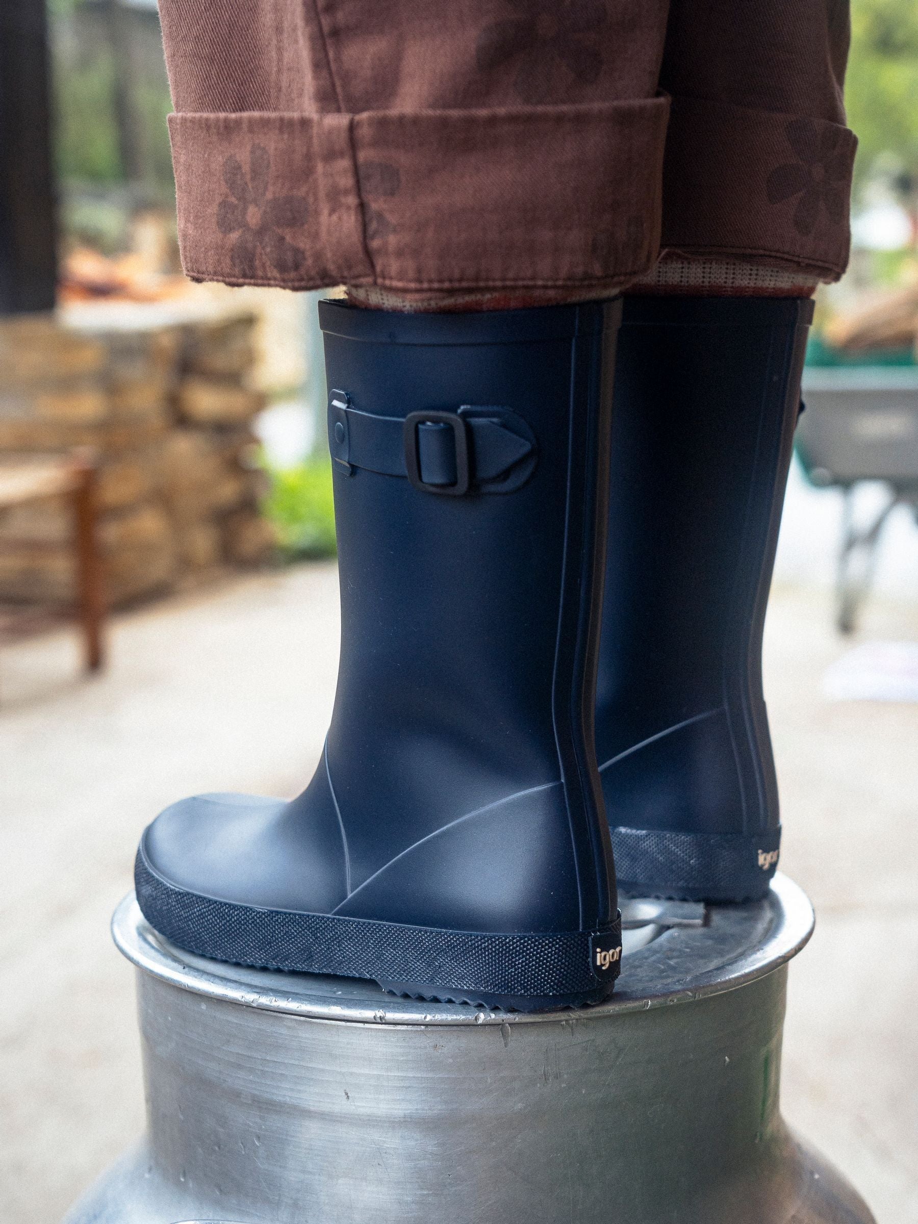 Igor Navy Waterproof Splash Euri Wellies image 5