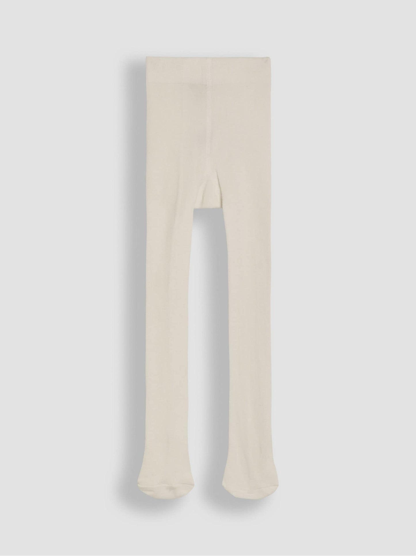 JoJo Maman Bébé Cream Cotton Rich Plain Tights image 2