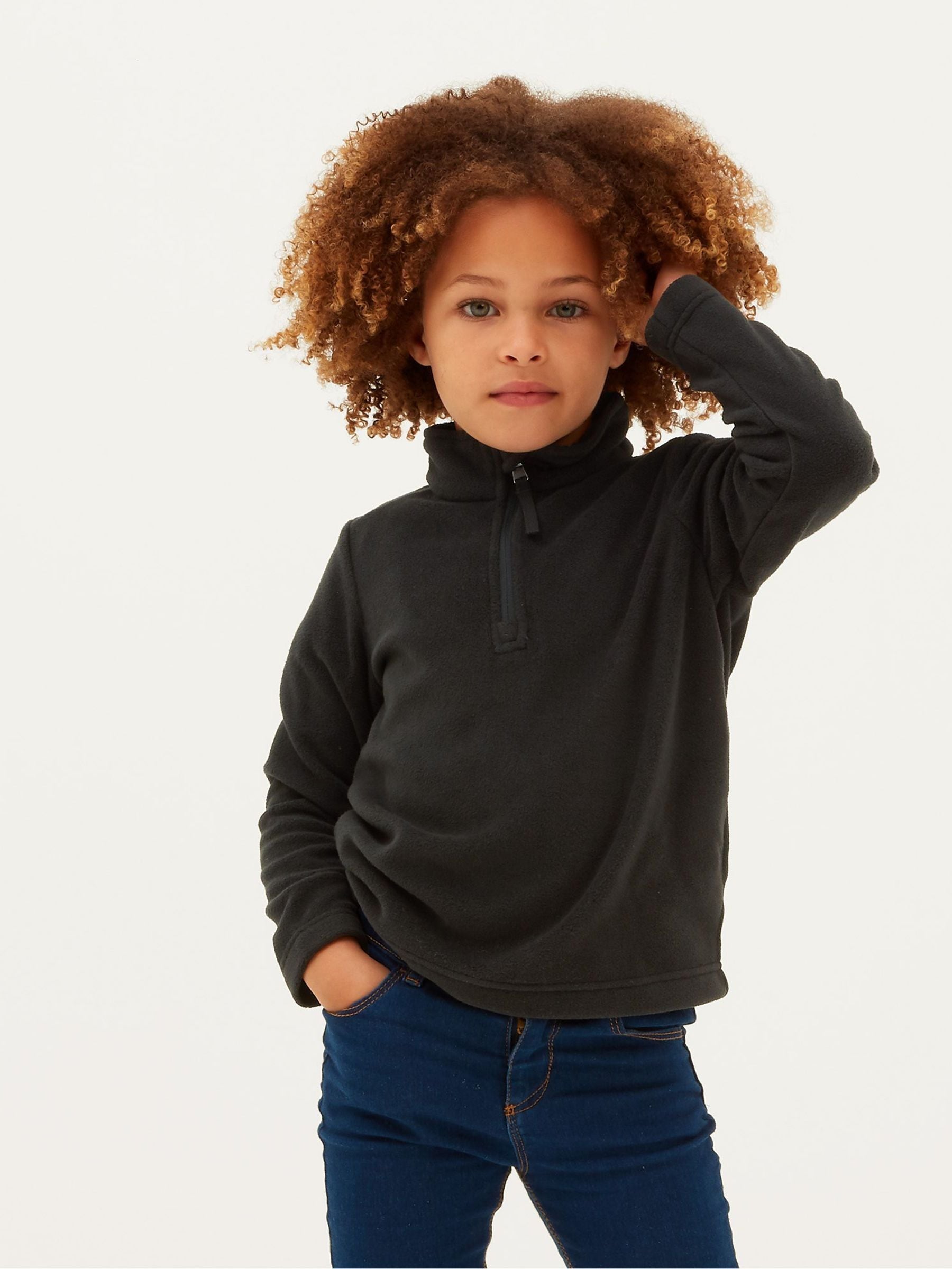 Dsiney Kidz - Tog 24 Black Toffolo Kids ZipNeck Fleece image 1