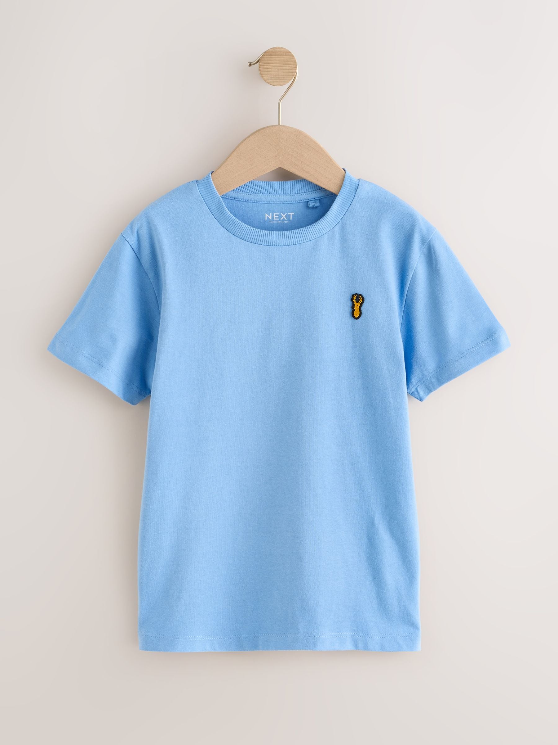 Dsiney Kidz - Pastels Short Sleeve Stag Embroidered T-Shirts 4 Pack (3-16yrs) image 2