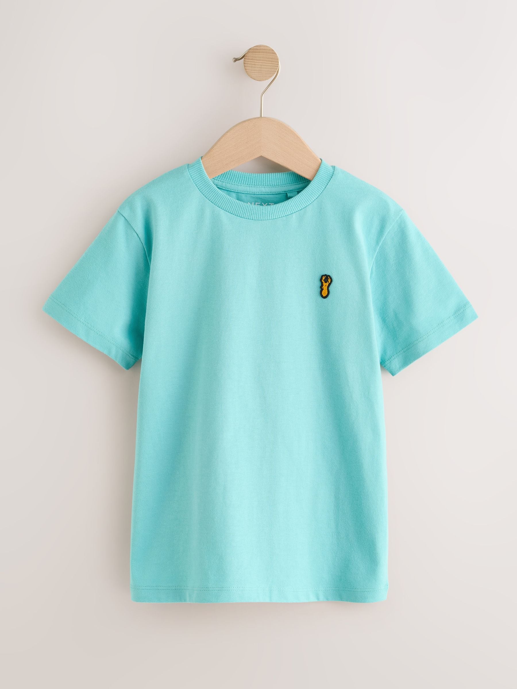 Dsiney Kidz - Pastels Short Sleeve Stag Embroidered T-Shirts 4 Pack (3-16yrs) image 4