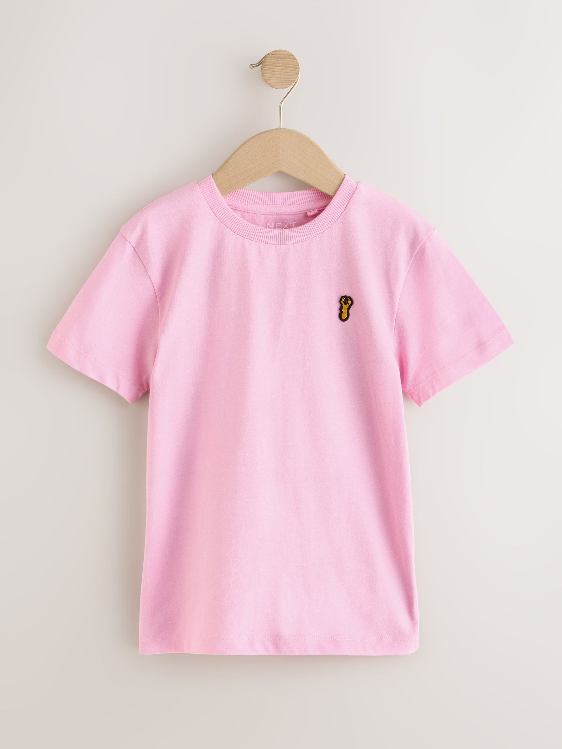 Dsiney Kidz - Pastels Short Sleeve Stag Embroidered T-Shirts 4 Pack (3-16yrs) image 6