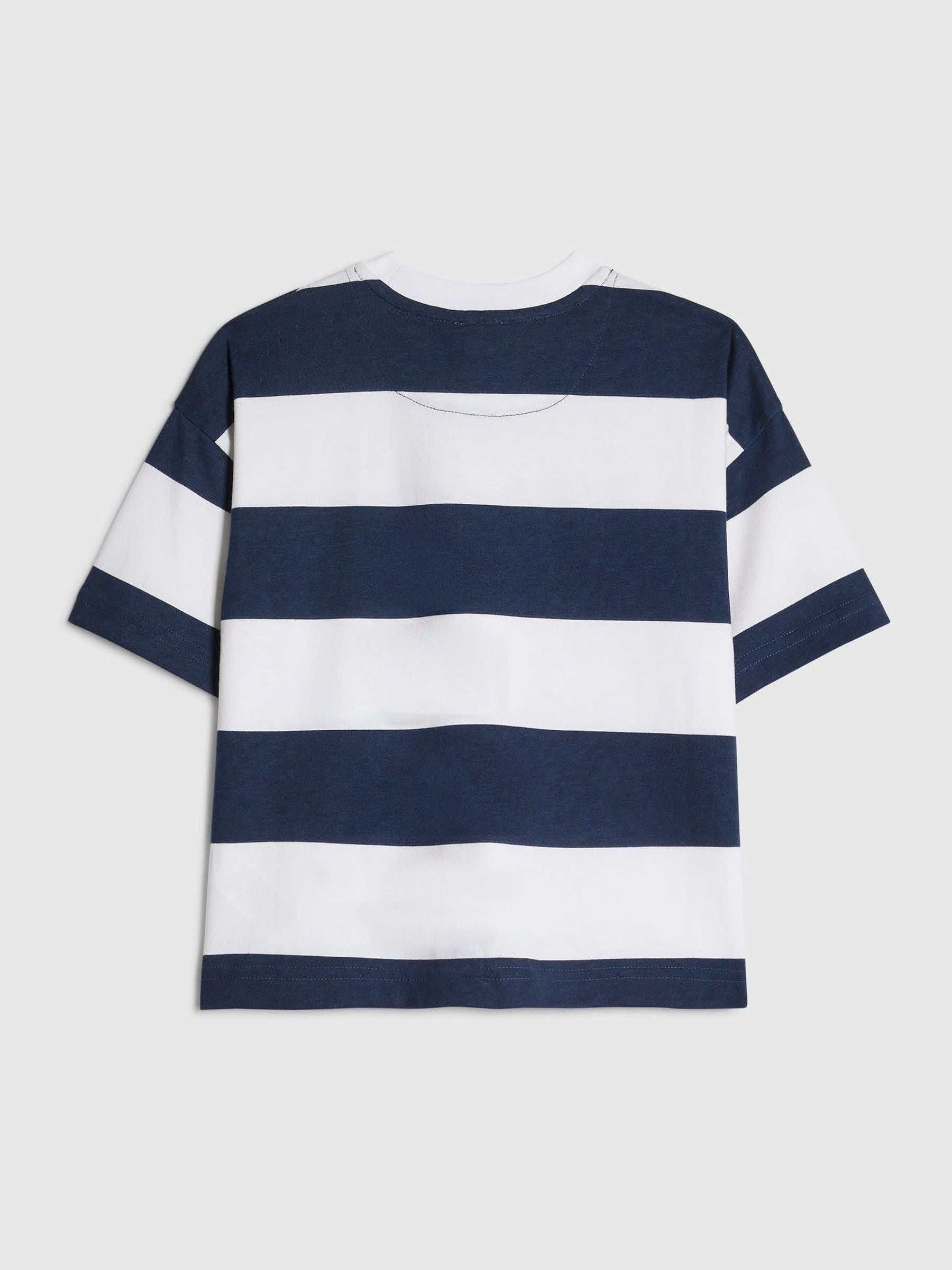 Dsiney Kidz - River Island Blue Oversized Striped Role Model T-Shirt image 2