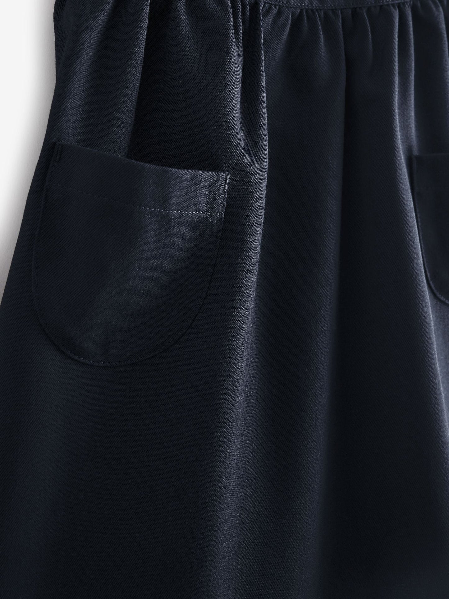 Navy Blue Ruffle Detail Pinafore School Dress (3-14yrs) image 7