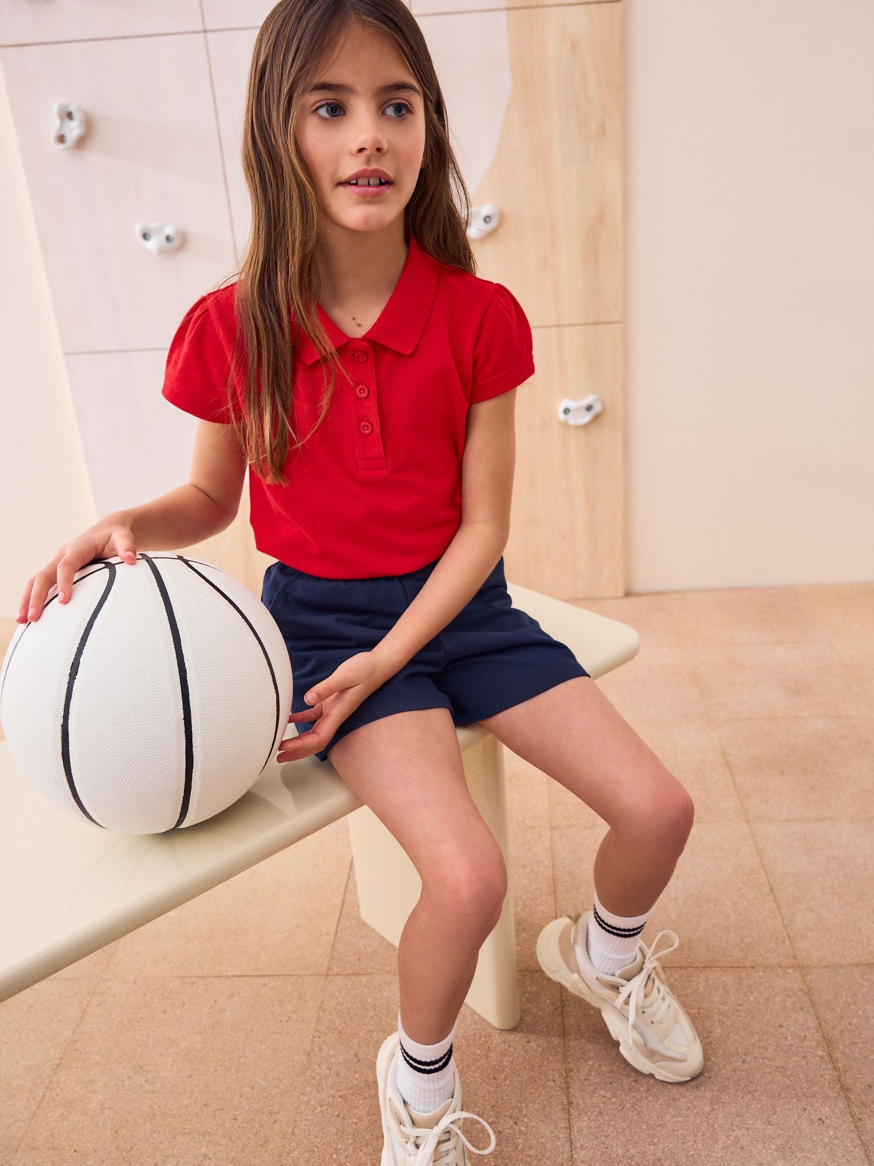 Dsiney Kidz - Red Regular Fit Girls 2 Pack Cotton Short Sleeve Polo Shirts (3-16yrs) image 5