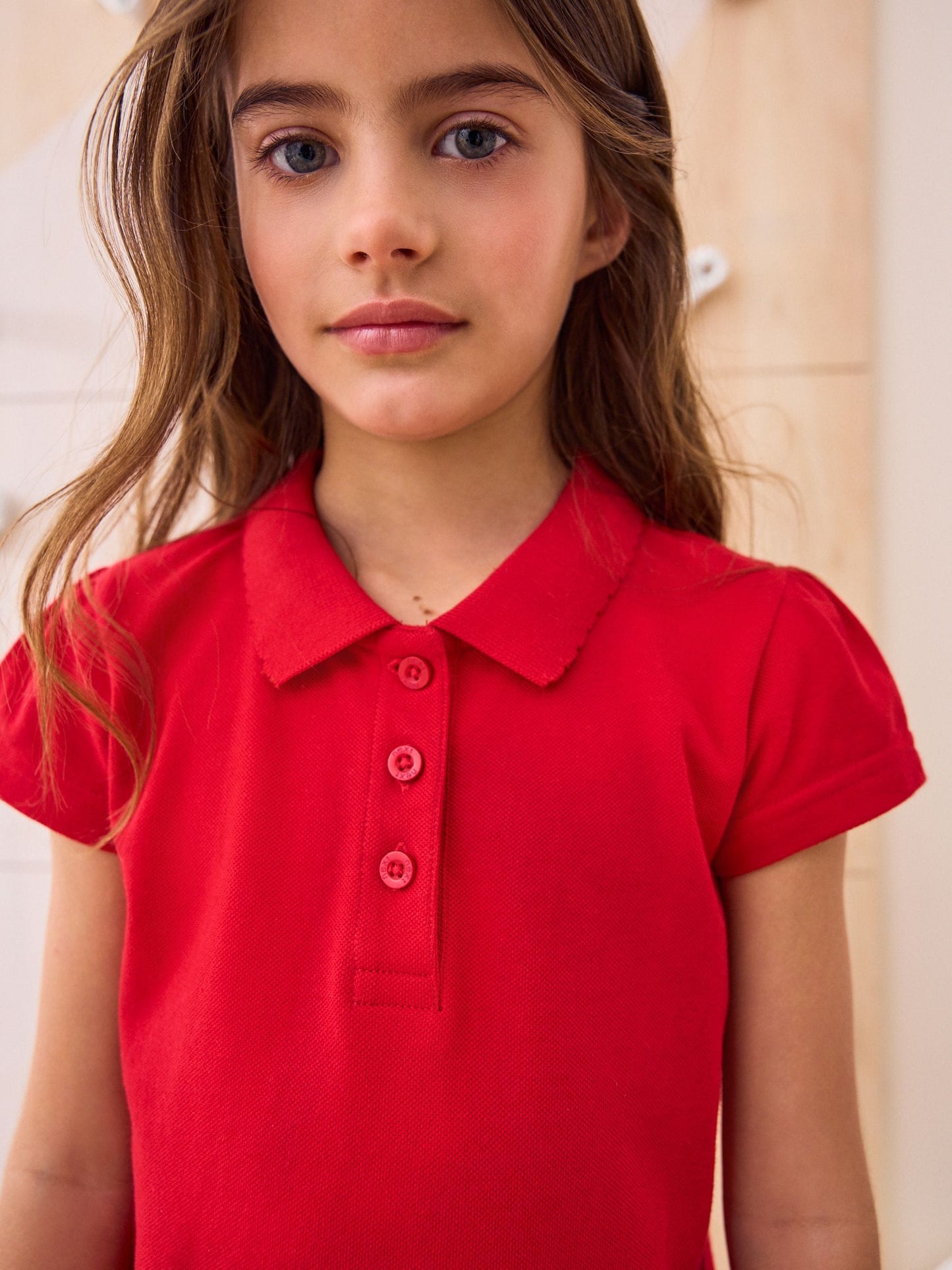 Dsiney Kidz - Red Regular Fit Girls 2 Pack Cotton Short Sleeve Polo Shirts (3-16yrs) image 6