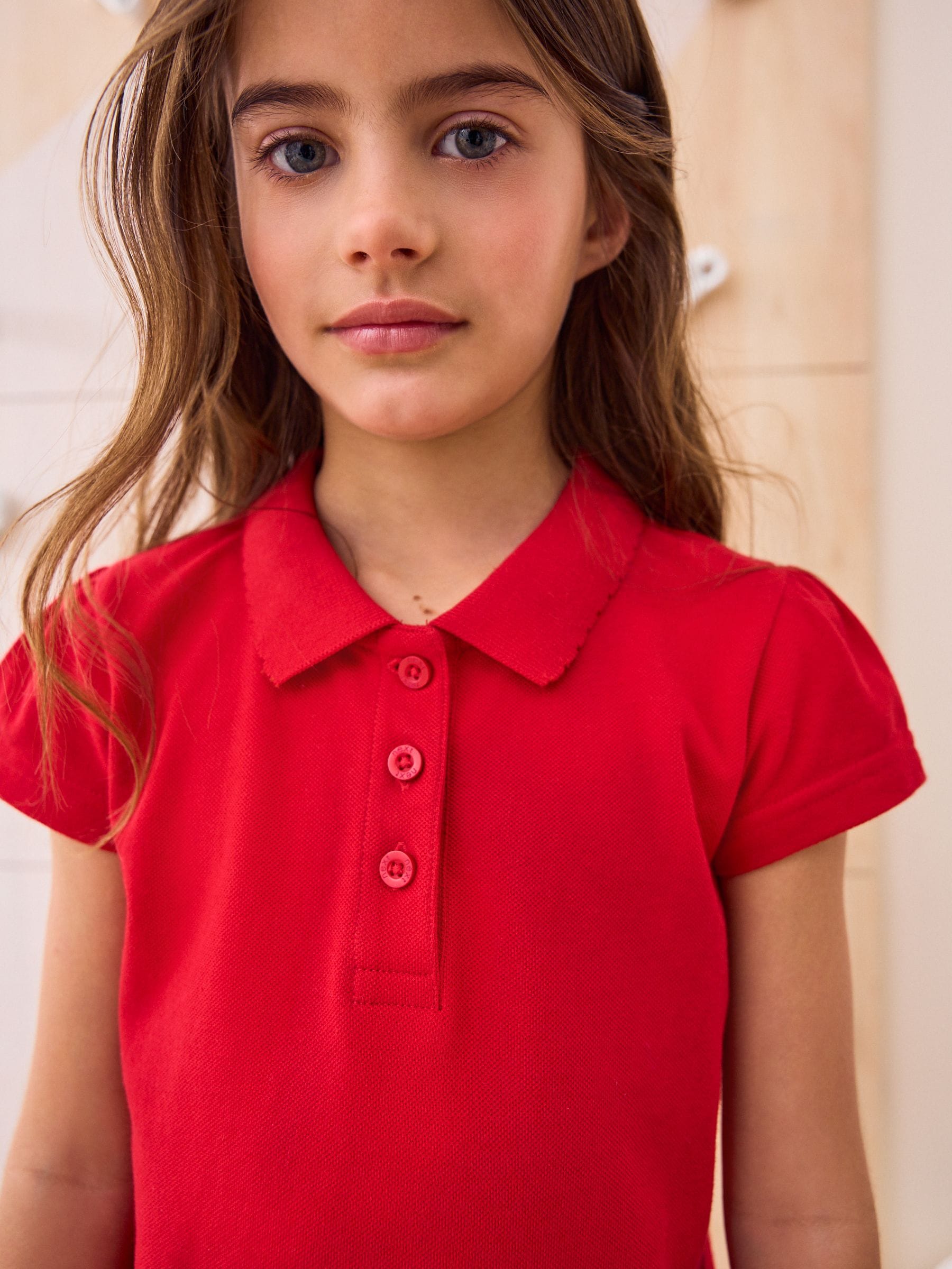 Dsiney Kidz - Red Regular Fit Girls 2 Pack Cotton Short Sleeve Polo Shirts (3-16yrs) image 6