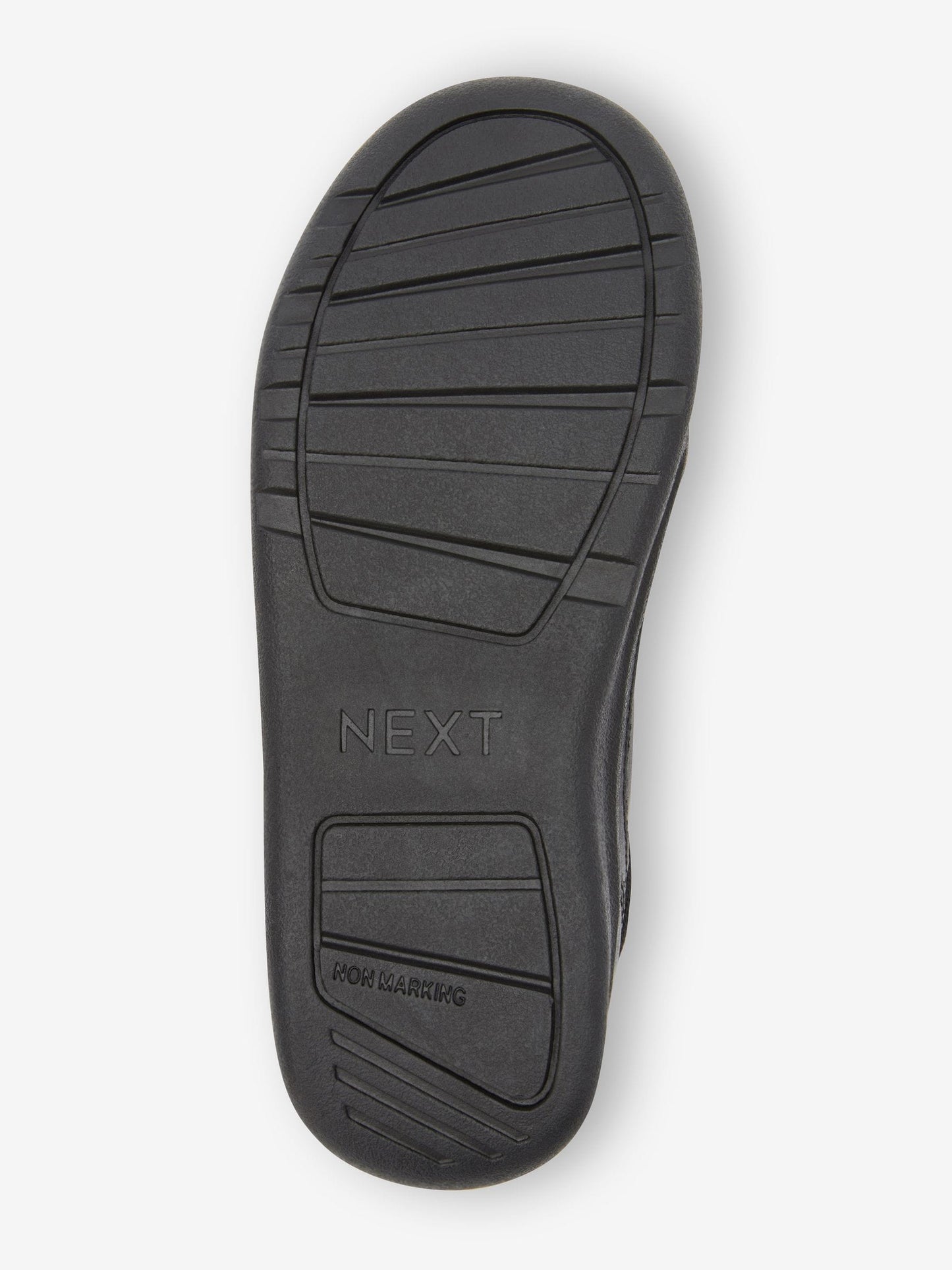 Black Standard Fit (F) Lace-Up School Trainers image 6