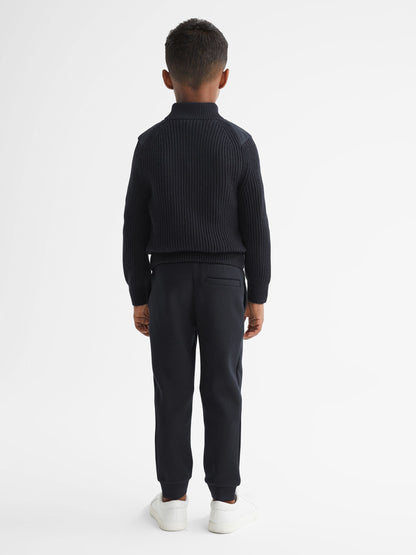 Dsiney Kidz - Reiss Navy Trainer Junior Hybrid Zip Through Quilted Jacket image 5