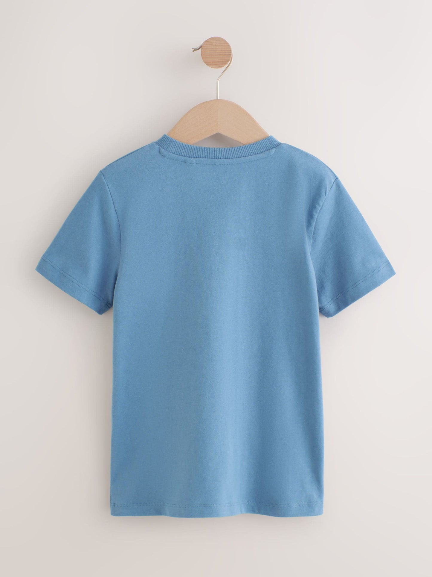 Dsiney Kidz - Mineral Green/Blue Short Sleeve Stag Embroidered T-Shirts 4 Pack (3-16yrs) image 3