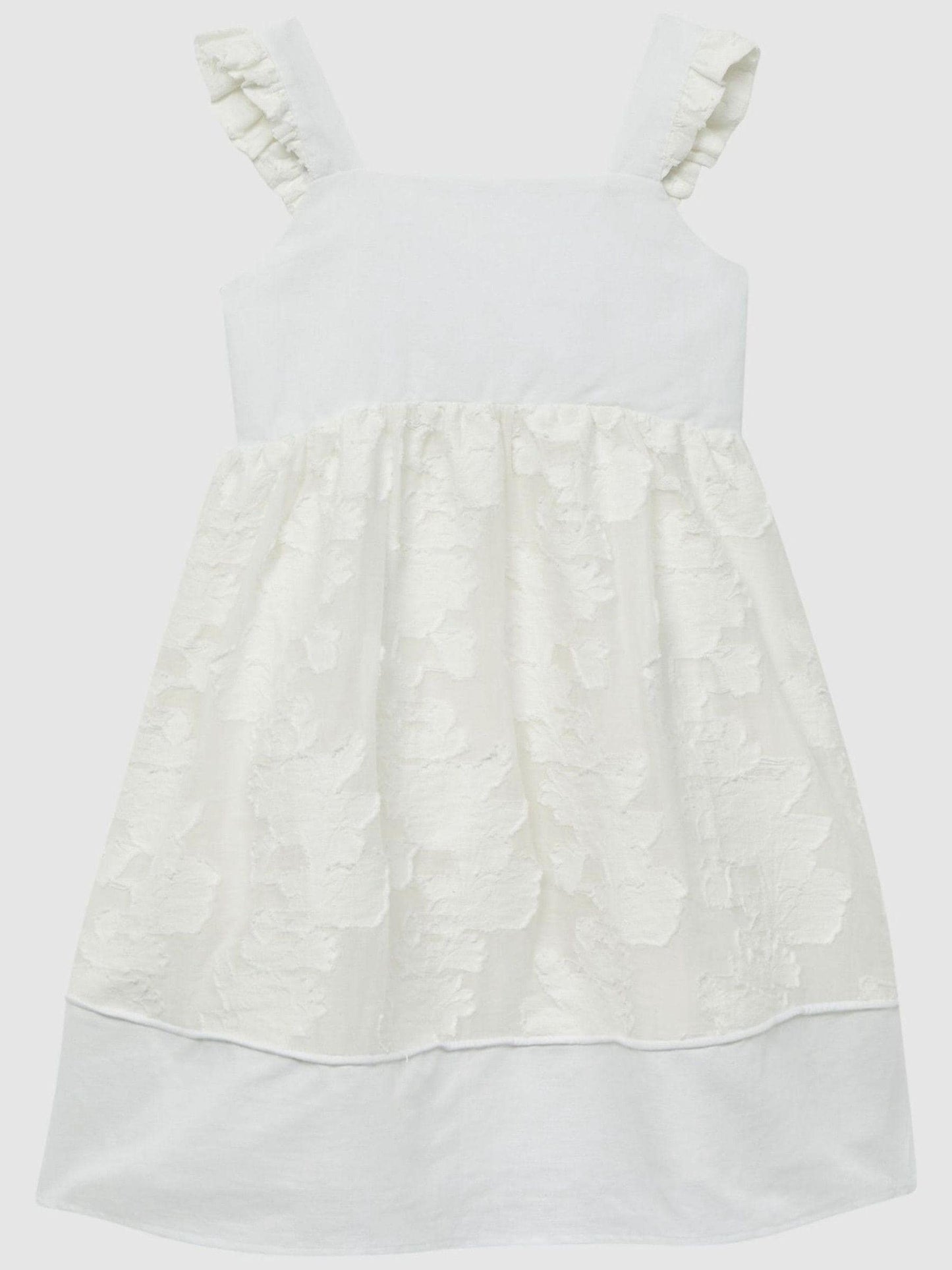 Dsiney Kidz - Reiss White Abby 4-9 yrs Lace Detail Bow Back Dress image 2