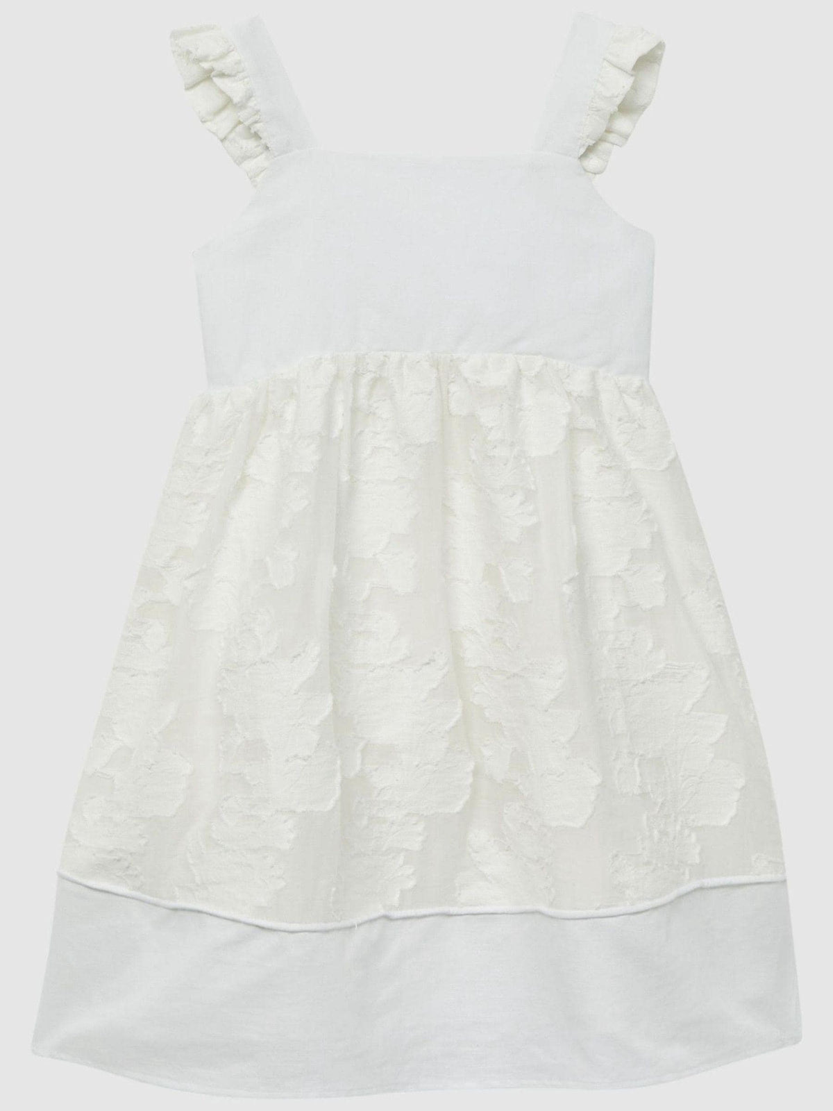 Dsiney Kidz - Reiss White Abby 4-9 yrs Lace Detail Bow Back Dress image 2