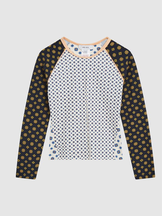 Reiss Blue Sophie Junior Long Sleeve Swim Top image 2