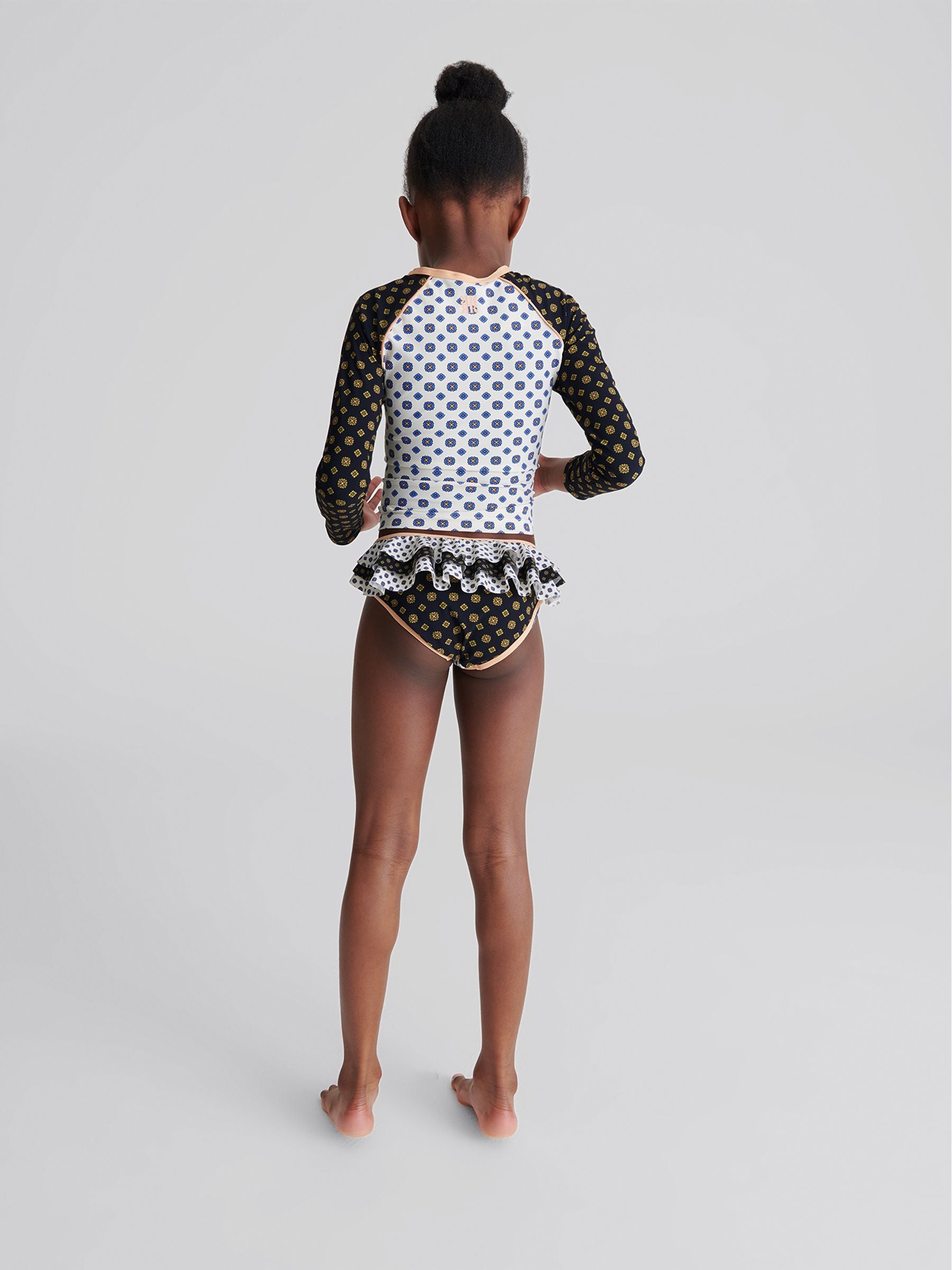Reiss Blue Sophie Junior Long Sleeve Swim Top image 4