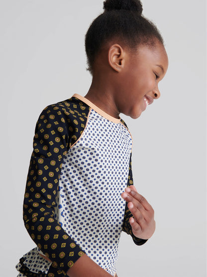 Reiss Blue Sophie Junior Long Sleeve Swim Top image 5