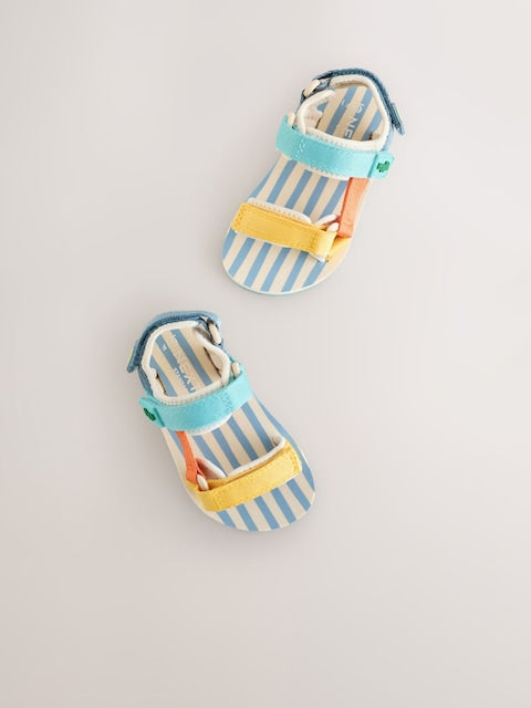 Multi Bright Standard Fit (F) Touch Fastening Trekker Walking Sandals Immediate