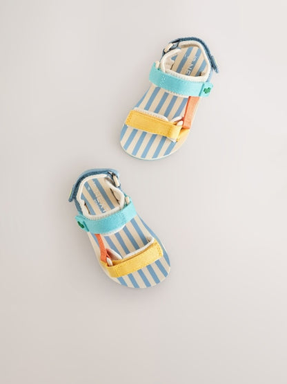 Multi Bright Standard Fit (F) Touch Fastening Trekker Walking Sandals Immediate