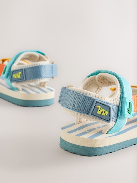 Multi Bright Standard Fit (F) Touch Fastening Trekker Walking Sandals Immediate