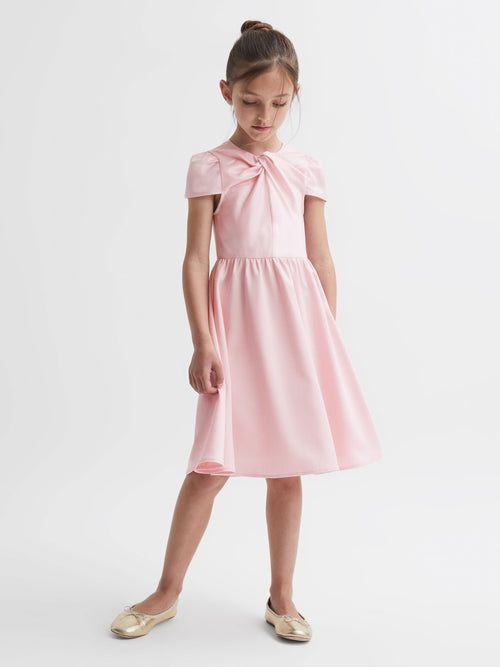 Dsiney Kidz - Reiss Pink Maria 9-14 yrs Knot Detail Dress image 1