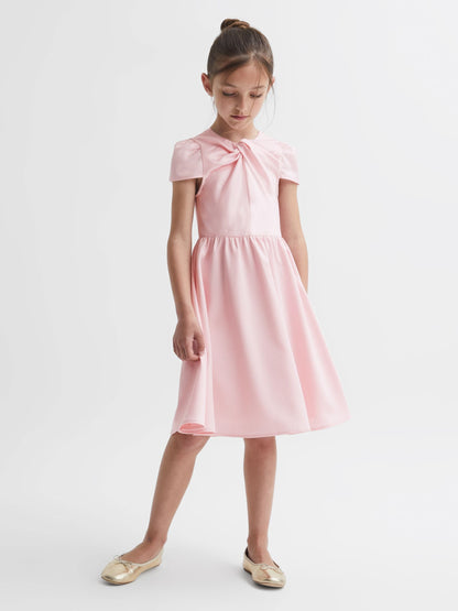 Dsiney Kidz - Reiss Pink Maria 9-14 yrs Knot Detail Dress image 1
