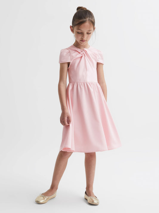 Dsiney Kidz - Reiss Pink Maria 9-14 yrs Knot Detail Dress image 1