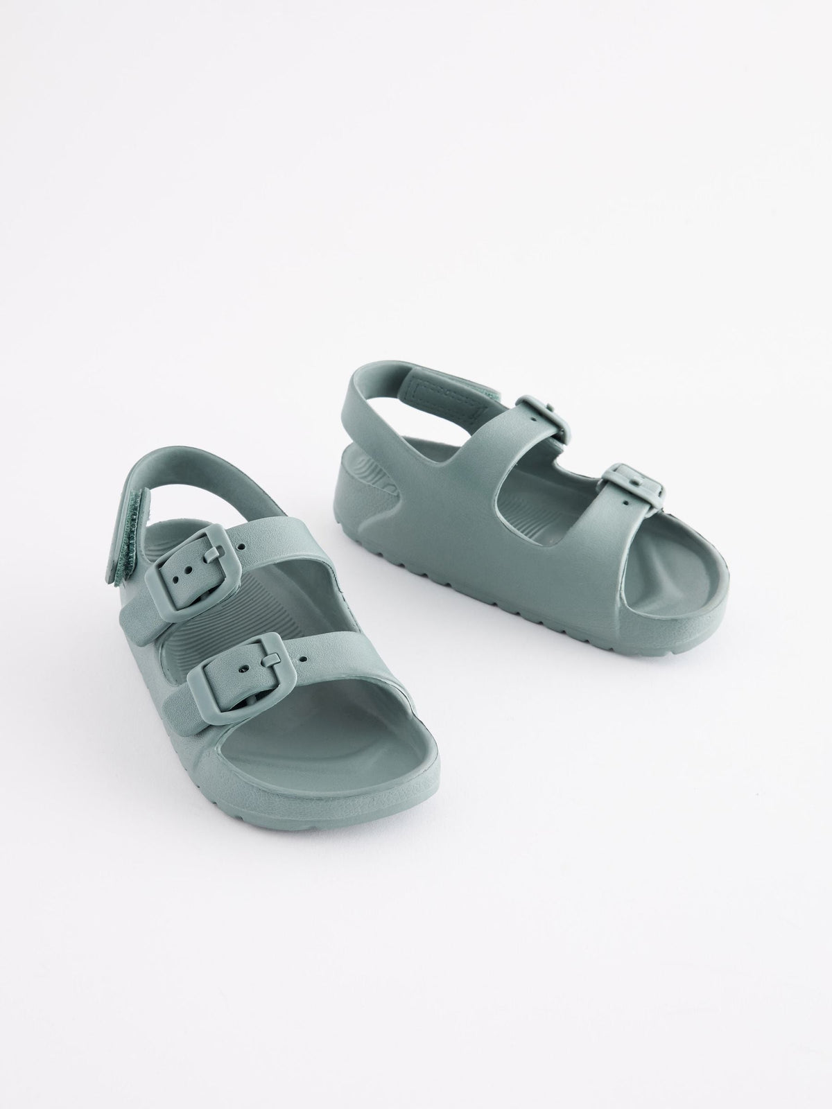 Blue Double Buckle Ankle Strap EVA Sandals image 3