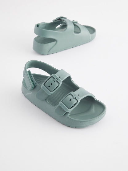 Blue Double Buckle Ankle Strap EVA Sandals image 4