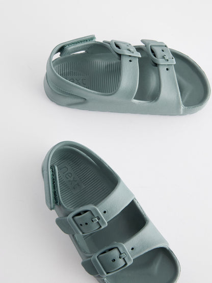 Blue Double Buckle Ankle Strap EVA Sandals image 5