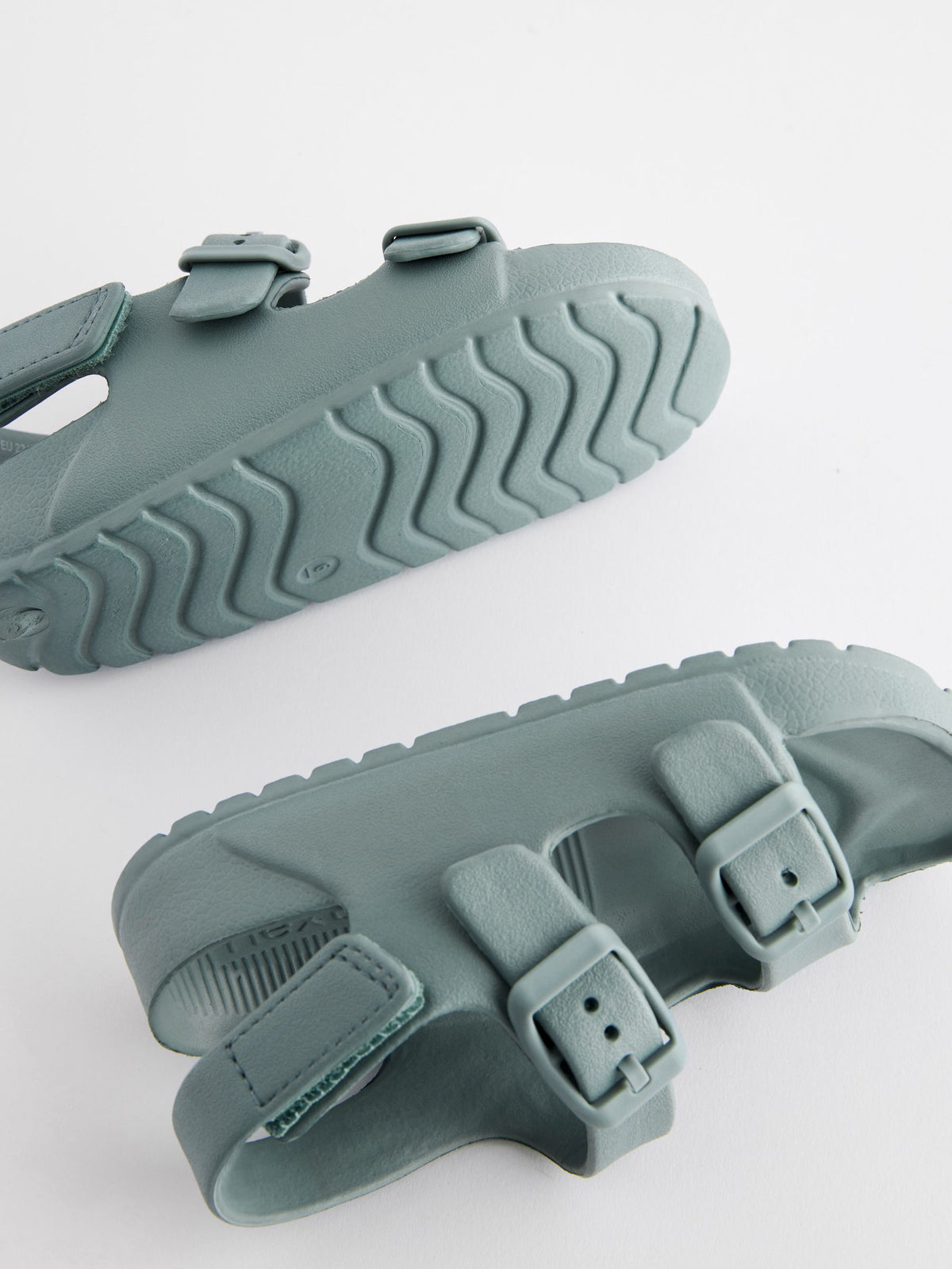 Blue Double Buckle Ankle Strap EVA Sandals image 6