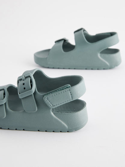 Blue Double Buckle Ankle Strap EVA Sandals image 7