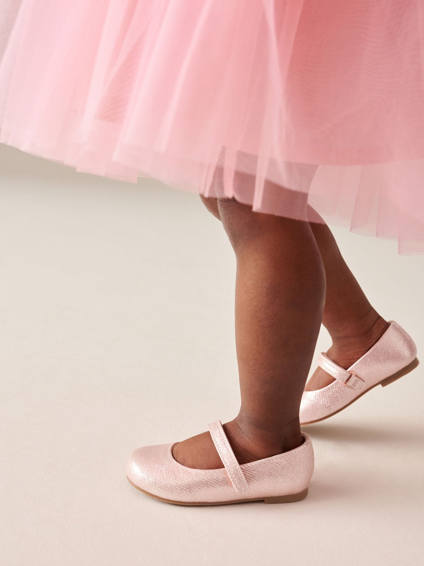 Pink Standard Fit (F) Mary Jane Touch Fastening Occasion Shoes image 4