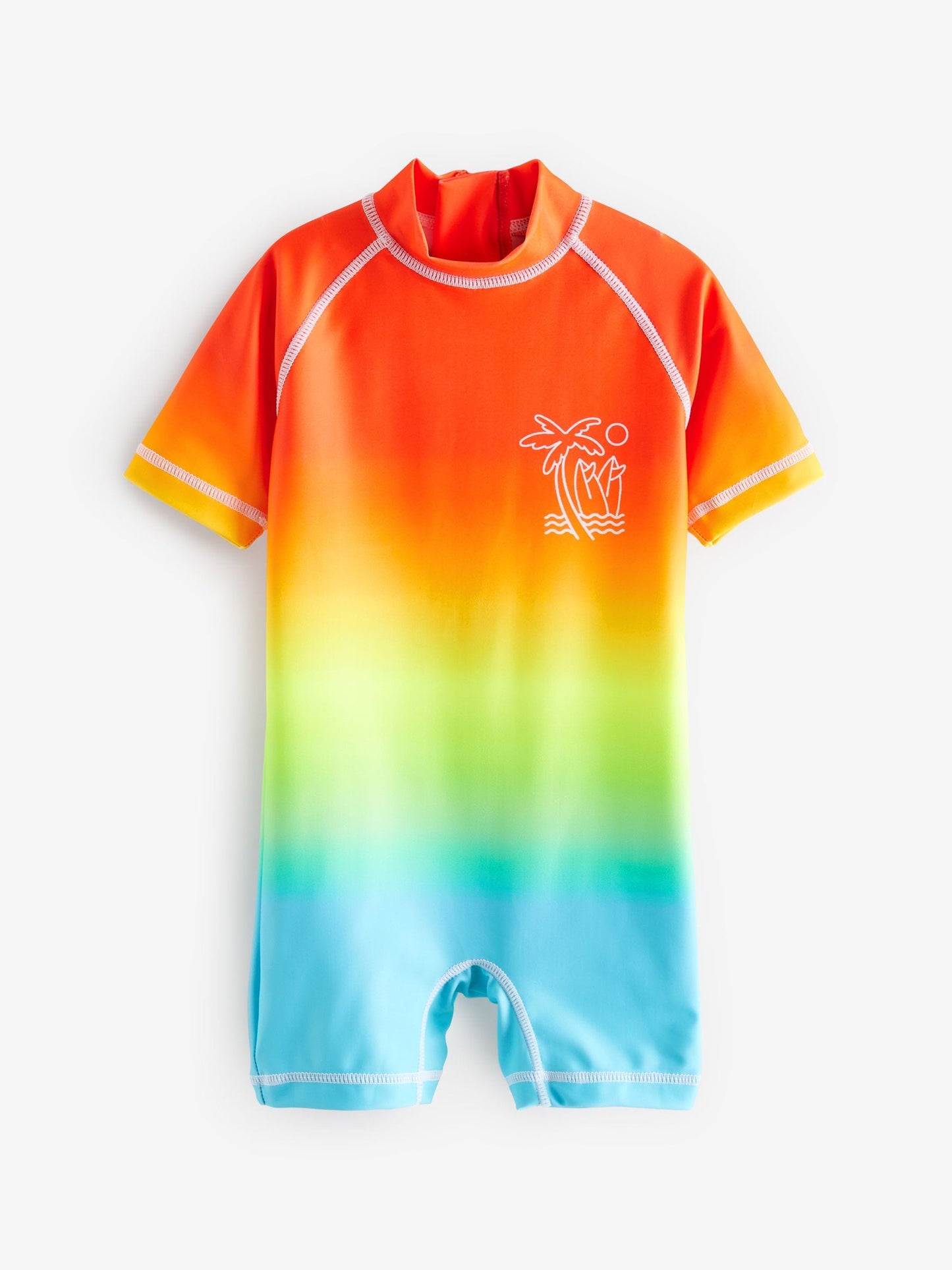 Rainbow Dip Dye Sunsafe All-In-One Swimsuit (3mths-7yrs)