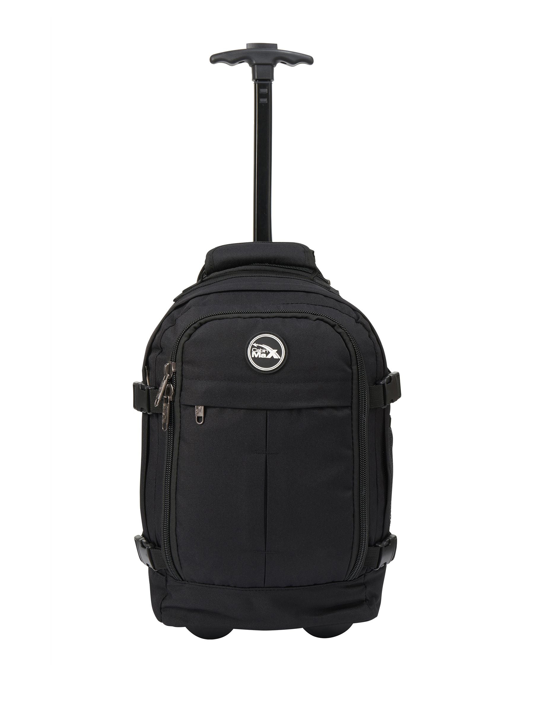 Cabin Max Black Metz Underseat Hybrid Trolley Bag and Backpack 20 Litre image 1
