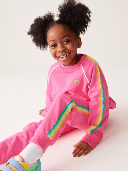Little Bird by Jools Oliver Pink Sweatshirt and Joggers Set image 1