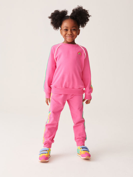 Little Bird by Jools Oliver Pink Sweatshirt and Joggers Set image 2