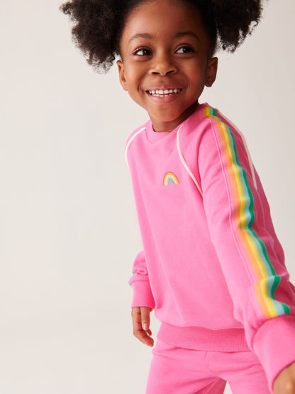 Little Bird by Jools Oliver Pink Sweatshirt and Joggers Set image 4