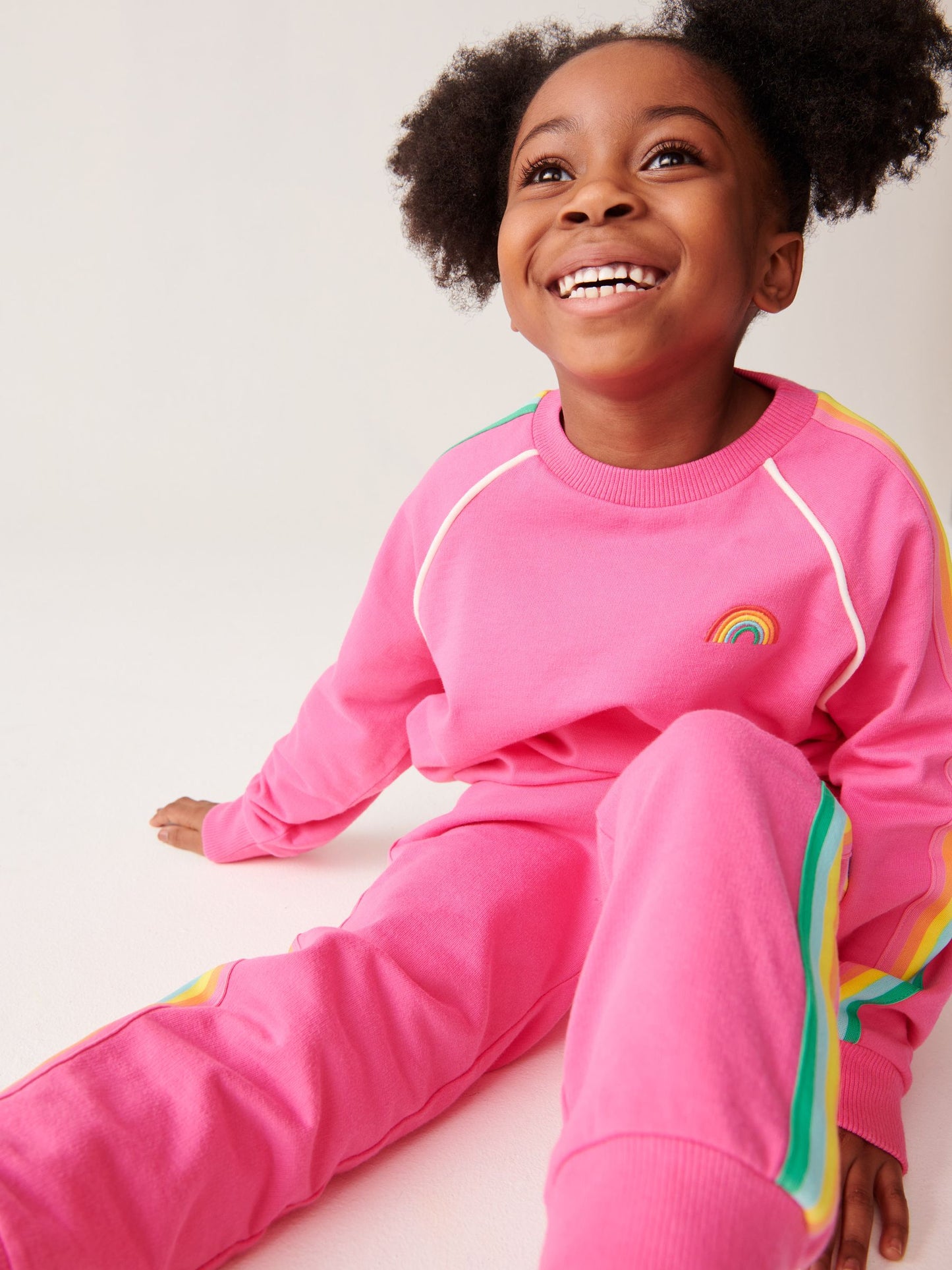 Little Bird by Jools Oliver Pink Sweatshirt and Joggers Set image 6
