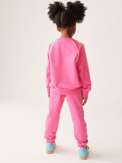 Little Bird by Jools Oliver Pink Sweatshirt and Joggers Set image 7