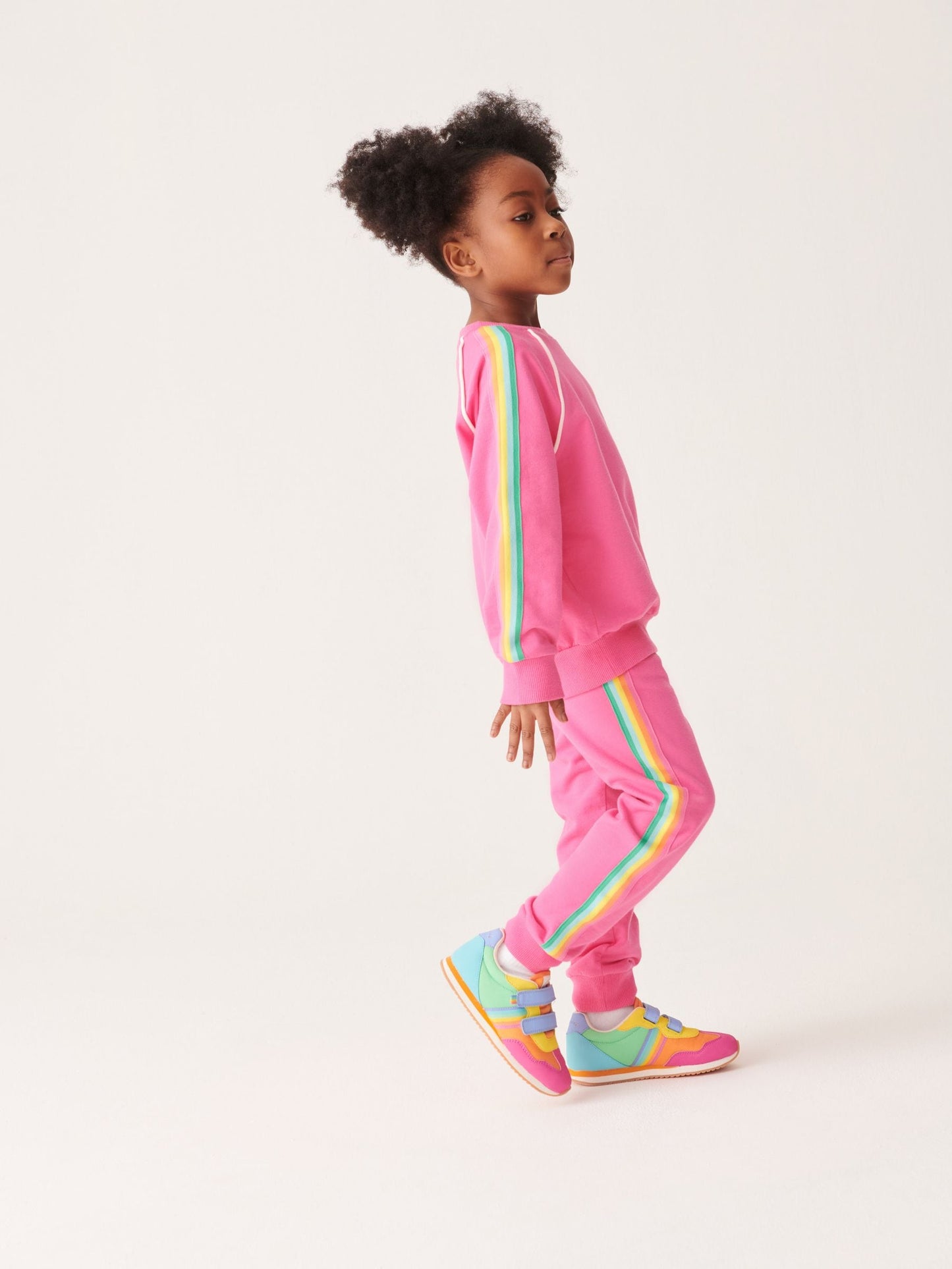 Little Bird by Jools Oliver Pink Sweatshirt and Joggers Set image 8
