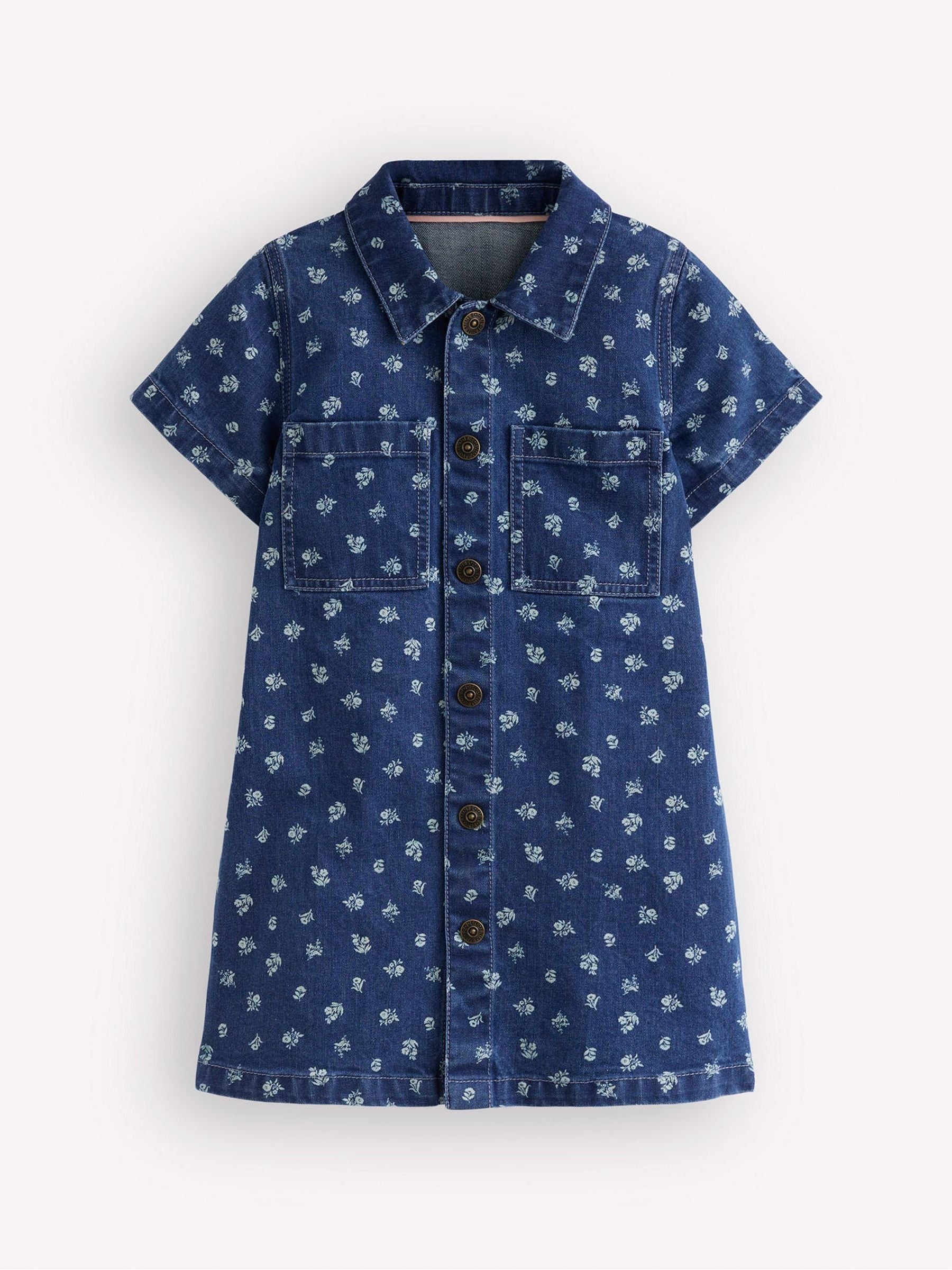 Boden Blue Denim Shirt Dress image 1