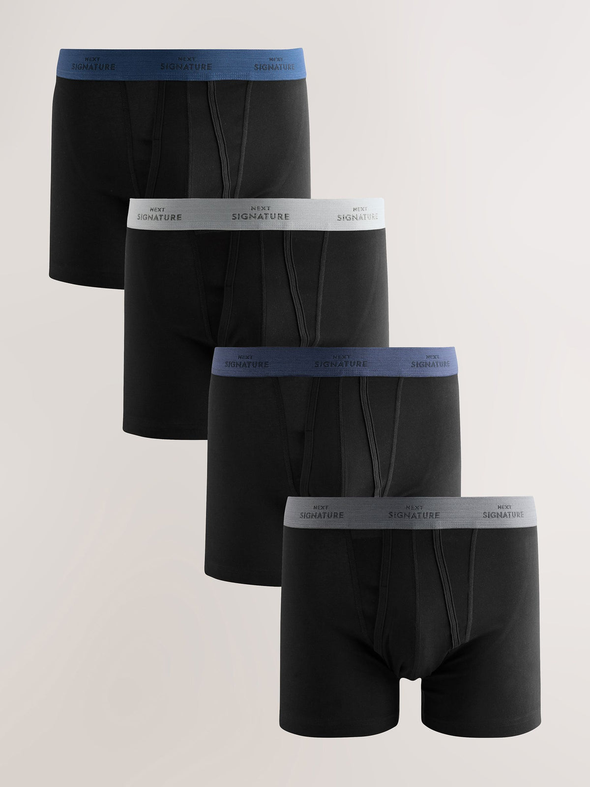 Dsiney Kidz - Black Comfort Soft 4 pack Supima Cotton Signature A-Front Boxers image 1
