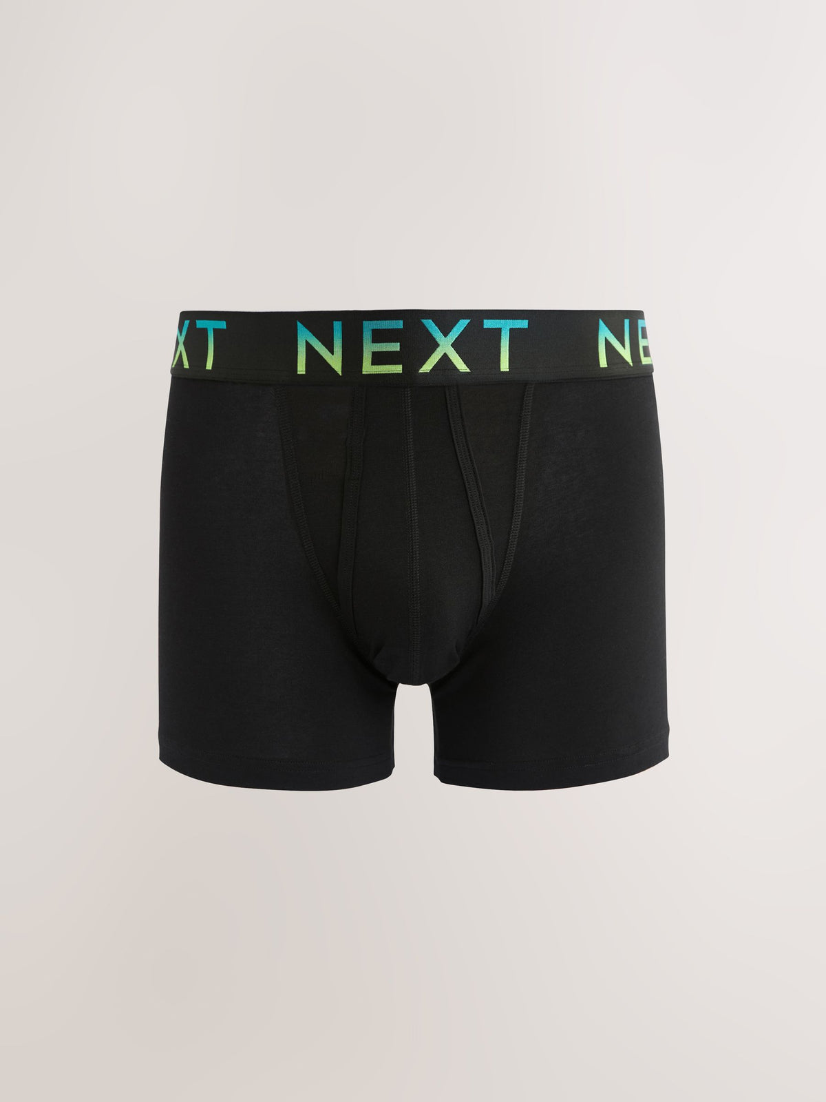 Dsiney Kidz - Black Bright Ombre Text Waistbands A-Front Cotton Rich Boxers 10 Pack image 7