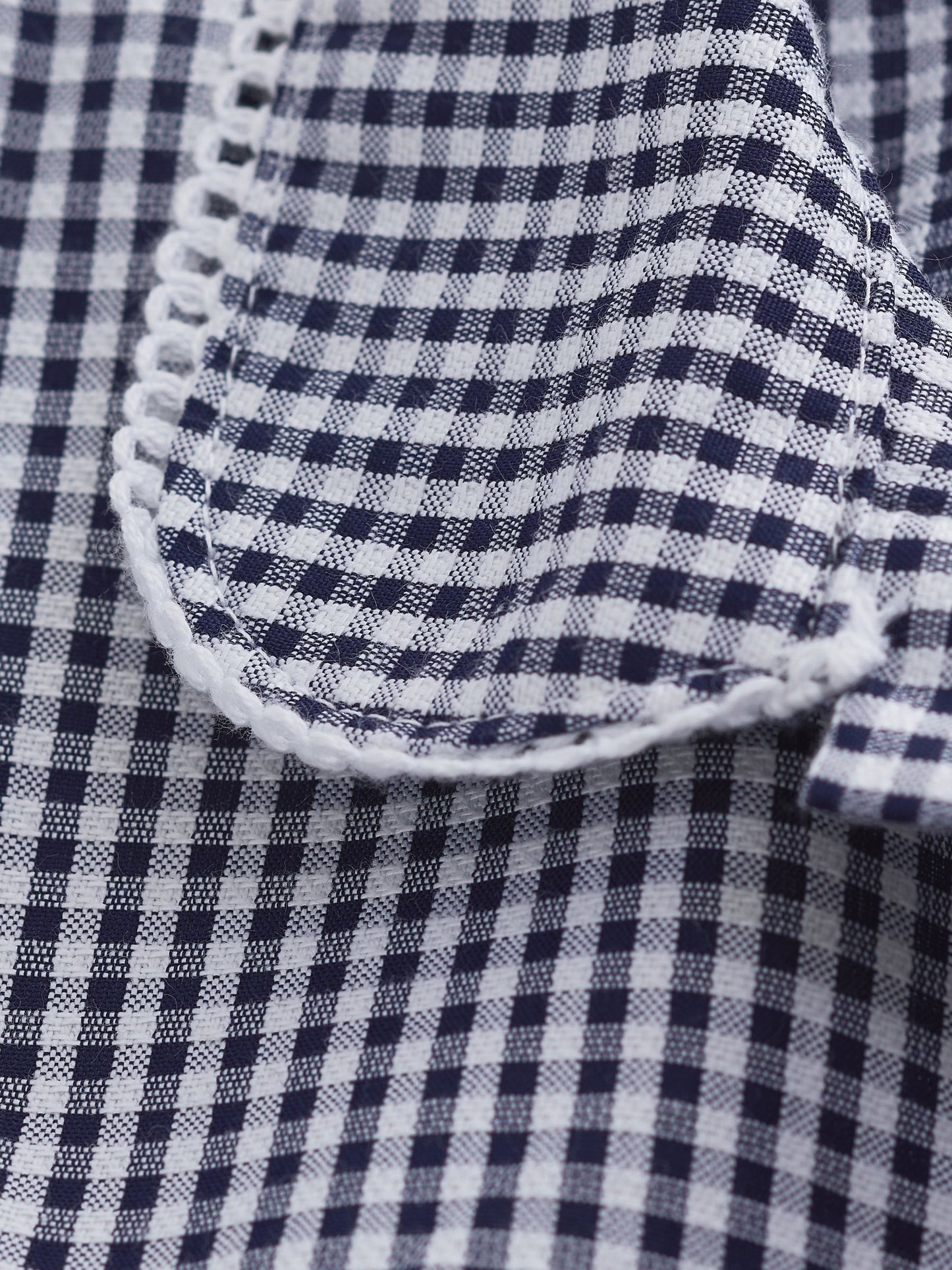 Navy Blue Gingham Cotton Rich Belted School Dress with Scrunchie (3-14yrs) image 8