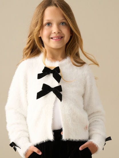 Dsiney Kidz - Angel & Rocket Cream Bella Cream Bow All Over Cardigan image 1